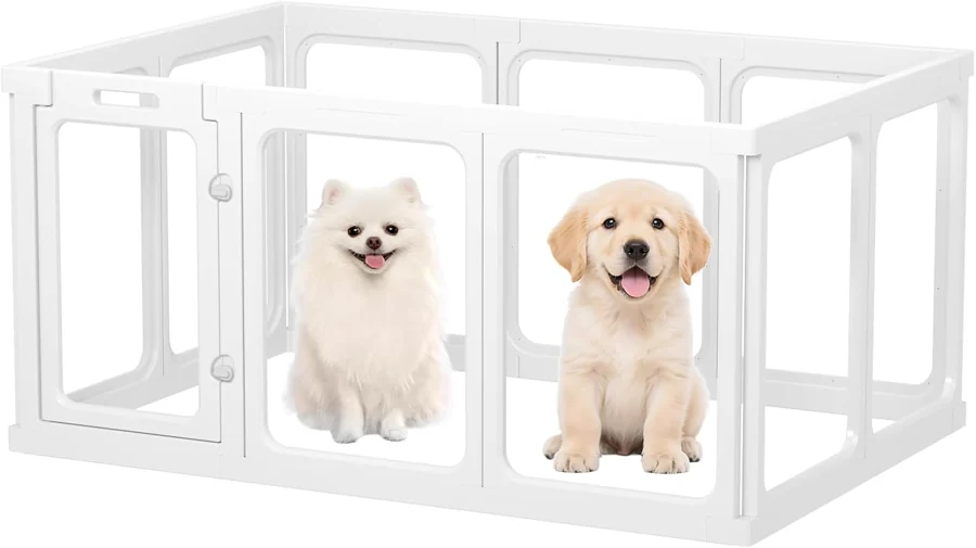 Parque modular transparente Gardner Pet