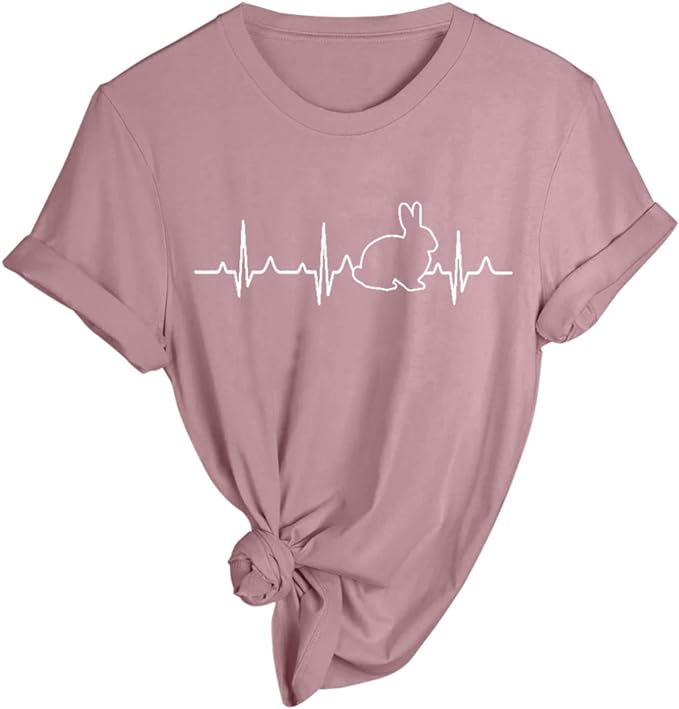 camisetas de conejos mujer rosa
